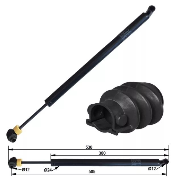 Auflaufdämpfer Original Stabilus Dämpfer für ALKO AL-KO 161 S+R incl. FALTENBALG