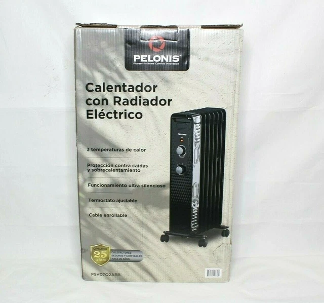 ELECTRIC RADIANT HEATER Pelonis 1500W Mechanical Oil-Filled 3-Setting  PSH07O2ABB $37.97 - PicClick