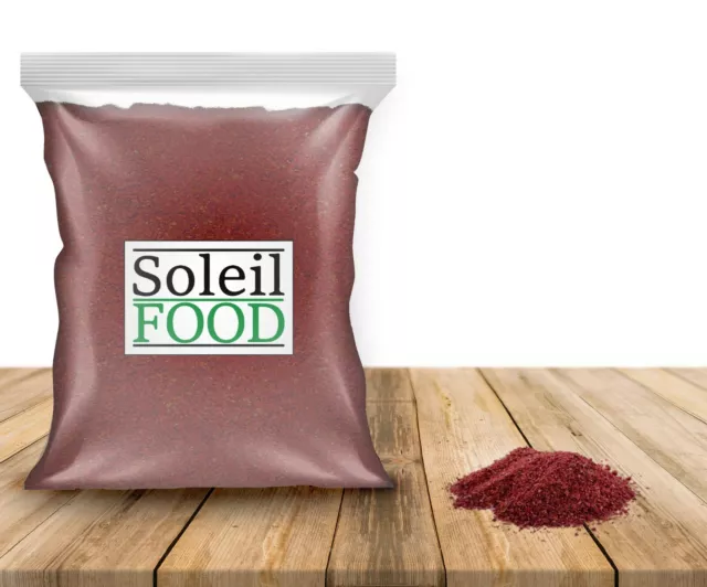 SoleilFOOD 0,5 kg Sumach Sumak Essigbaumgewürz gemahlen feinste Qualität