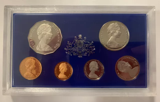 1978 Royal Australian Mint Proof 6 Coin Set in Original Australia Sealed Pack