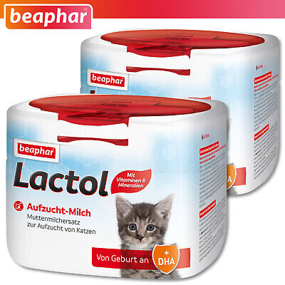 Beaphar 2 x 250 G Lactol Aufzucht-Milch pour Chats Chiots Chaton Lait en Poudre