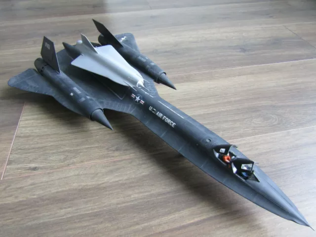 Sr-71 Blackbird/D-21 Drone "Usaf/Black" Pro Built Italeri 1/72