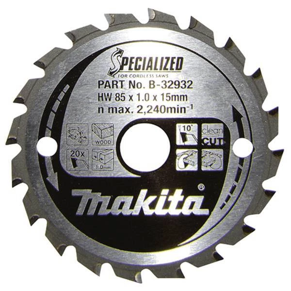 Lama Sega Circolare Makita B-33750 305x25,4mm 100 Denti Per Metallo - Per Acciaio Inossidabile, Bassa Scintilla, Taglio Senza Sbavature