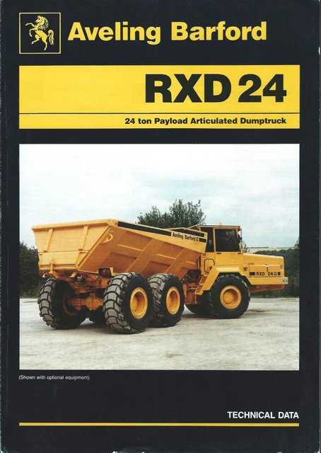EQUIPMENT BROCHURE - Aveling Barford - RXD24 Dump Truck - 1989 - Mining ...