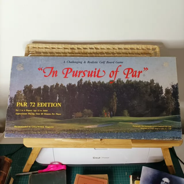 Vintage "In Pursuit Of Par" Board Game Released 1986 Retro Collectable Gaming