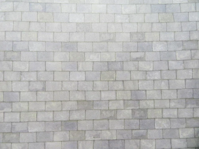 Lot De 5 Pavés Papier Pour Maison De Poupée - Effet Granite Gris Brillant - Marque MyTinyWorld - Neuf
