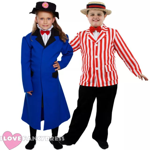 Girls And Boys Edwardian Film Character Fancy Dress Costume School Book Week