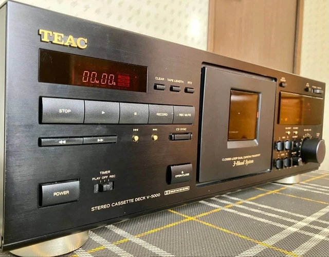 Platine Cassette TEAC V80 – 3 Têtes, Courroies Neuves – Vintage 1981