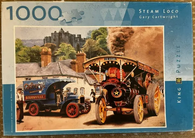 Jigsaw Puzzle 'Steam Loco' 1000 Pieces by King Puzzles in VGC