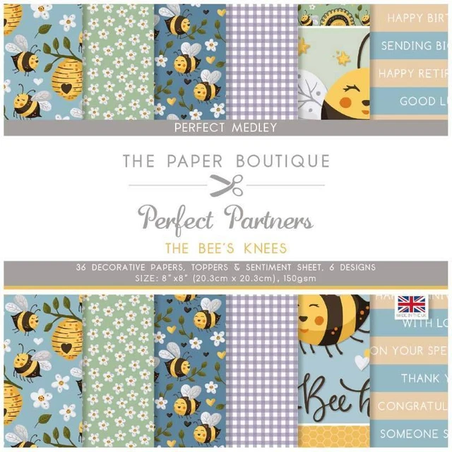 Die Knie der Bienen 8 x 8 perfektes Medley-Pad - Die Papierboutique