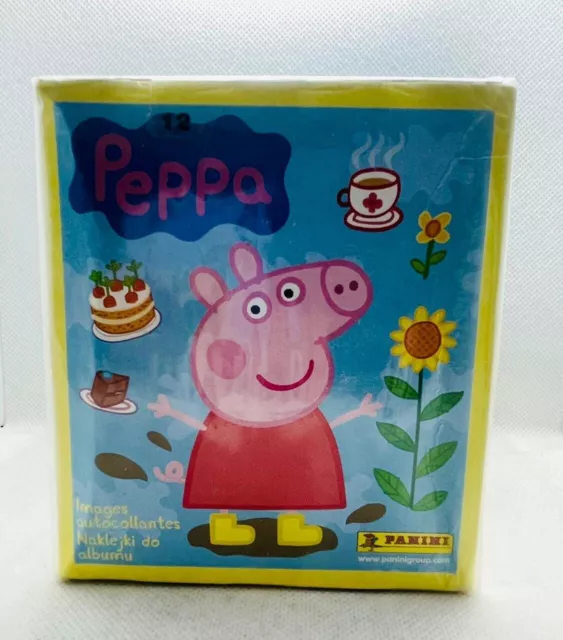 Peppa Pig Panini Sticker Box Factory Sealed Box 50 Packs 250 Stickers