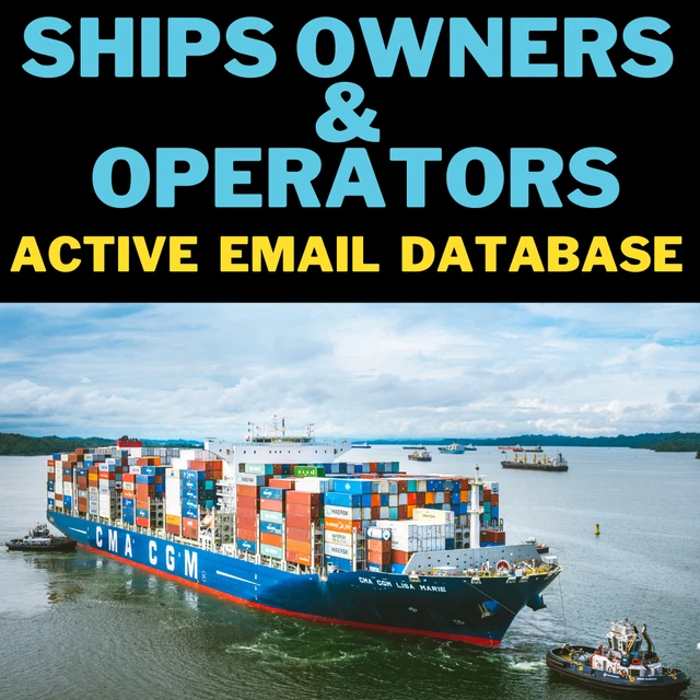 Ships Owners & Operators B2C, B2B Active Email Only Database -Fast Delivery