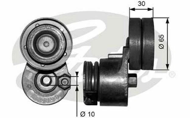 GATES Galet tendeur (courroie d'accessoire) pour RENAULT ESPACE LAGUNA T38482
