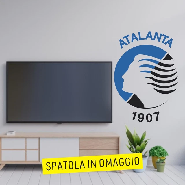 adesivi murali stemma atalanta calcio adesivo muro decalcomanie parete atalanta