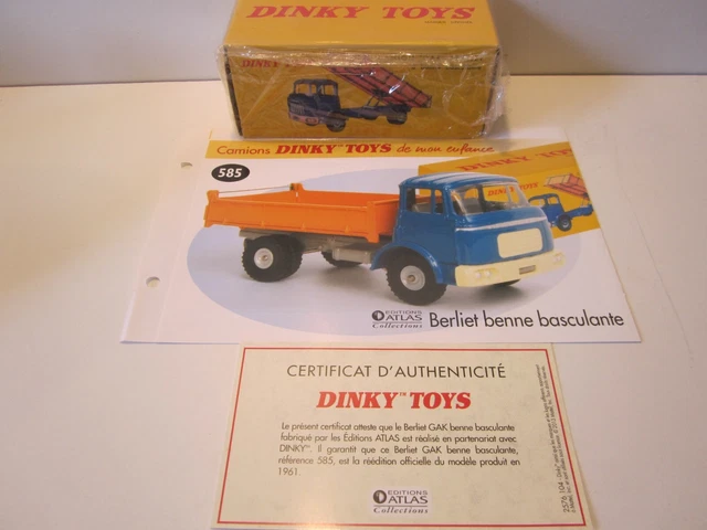 Atlas Dinky Toys – Camion Dépanneuse Berliet GAK 589A 1:43 – Réplique Collectionneur