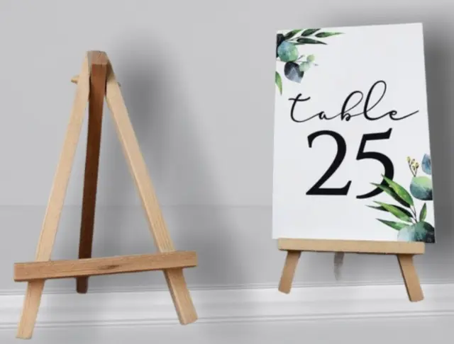 Mini Wooden Easels Wedding Table Number Holders - Photo Display Stand