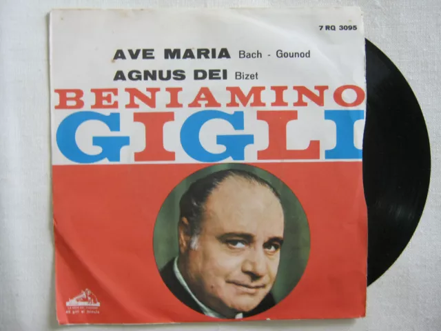 SI000189 45 rpm - 7' - Beniamino Gigli - Ave Maria - (Gounod) - Agnus Dei