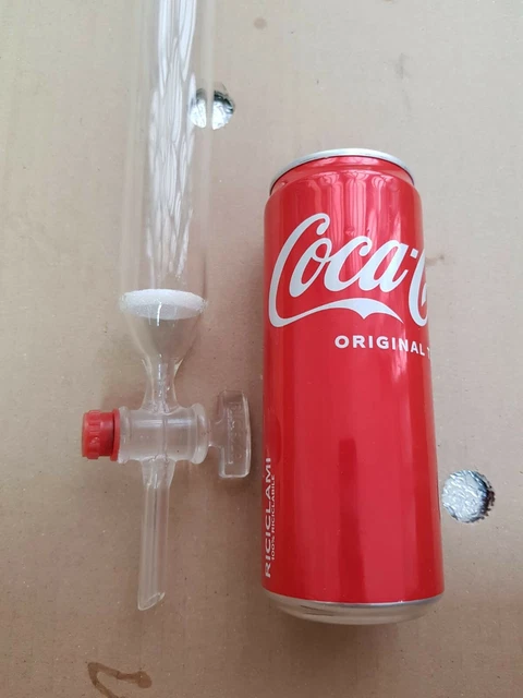Vintage anni 70/80 Ampolla da laboratorio chimica fisica ORIGINALE come nuova