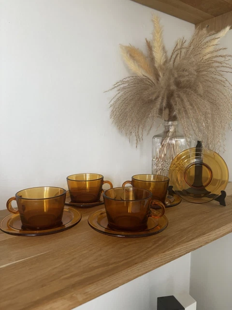 Lot De 4 Tasses Dépareillées + 1 Théière Vintage - Faïence, Années 1920-1949, Occasion