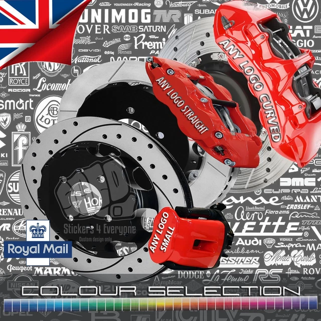 FORD ALL MODELS Brake Caliper Decal Stickers Any LOGO Design ST RS