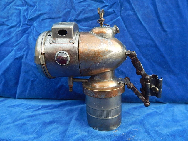 Lampe à Carbure Vintage HERM RIEMANN'S - Lampe De Mineur/spéléo (occasion)