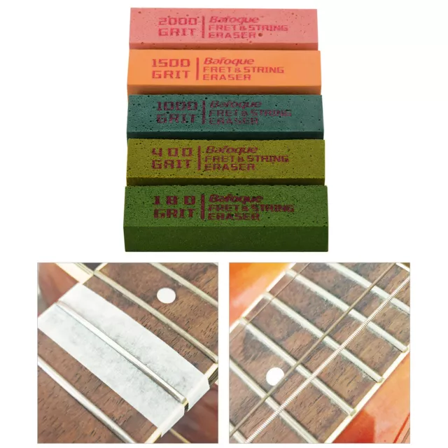 Fret Erasers for Guitar, Fret Polishing Cleaner, Frets Polish Tools Kit for  Gift
