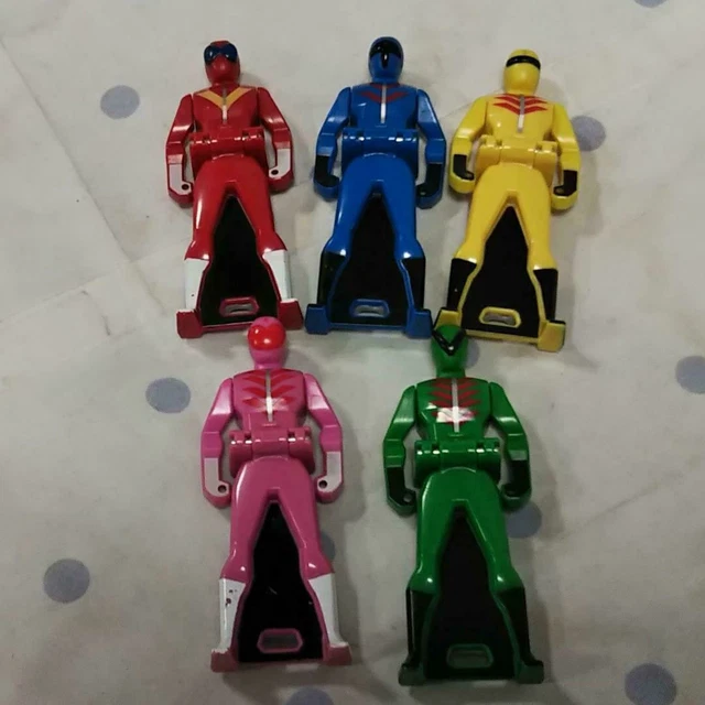 Lot De 53 Accessoires Power Rangers Super Megaforce Gokaiger - Mobilates, Clés, Ceinture - Occasion