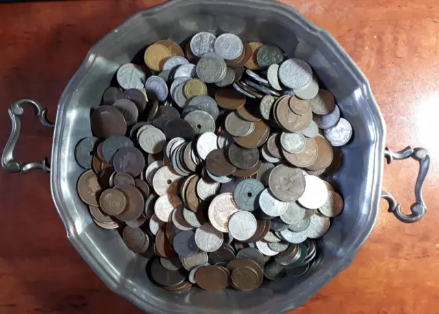 Münzen Alle Welt vor 1945! Ca. 2,2 kg Sammlung Lot Konvolut