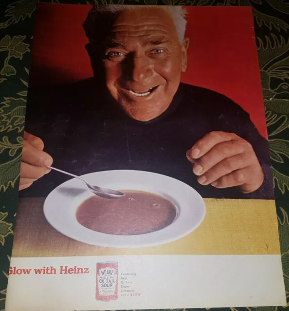 Vintage 1958 Magazine Advert - Heinz Canned Soup - Glow With Heinz