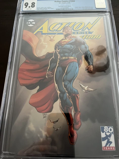 Action Comics #1000 Yesteryear Comics Jason Fabok variant. CGC 9.8