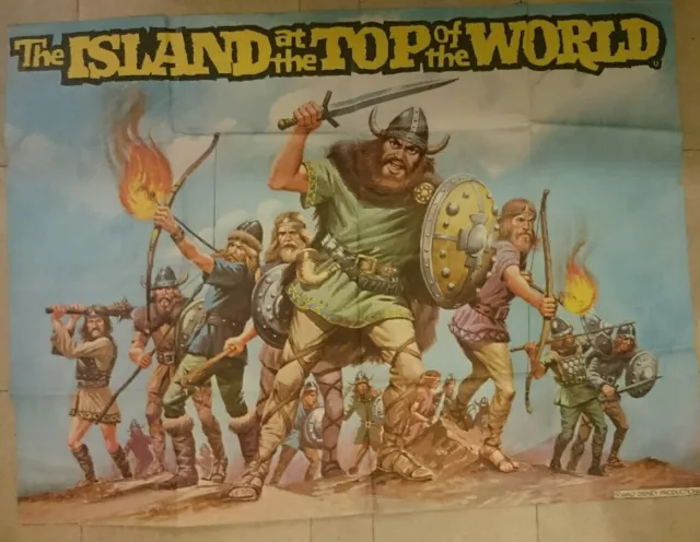 Disney's The Island at the Top of the World 1974 Original UK Quad Cinema Poster