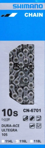 Chaine Velo 9 Vitesses Shimano Tiagra CN-4601 Chaine Vélo 10 Vitesses 116 Maillons Chaine Shimano 11v