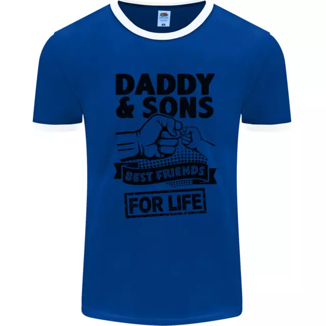 T-shirt da uomo bianca Daddy & Sons Best Friends Fathers Day 7
