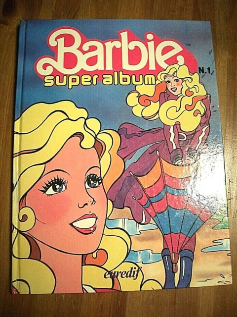 Livre illustré Barbie super album N°1 euredif 1984 TBE