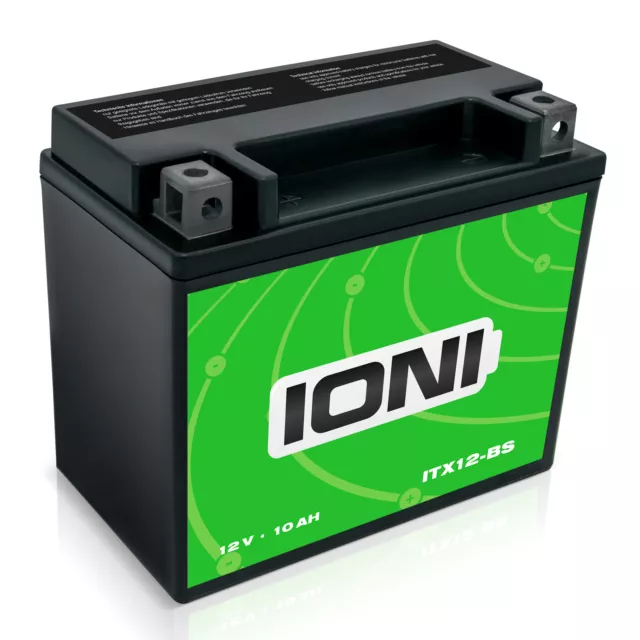 Batterie 12V 10Ah AGM IONI ITX12-BS Roller ähnlich YTX12-BS YTZ10-S 51012 M6014