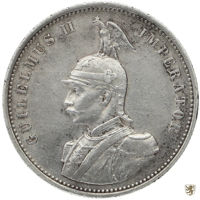 German Ruppee GERMAN EAST AFRICA (DOA), Wilhelm II, 1 rupee, 1906 A, year old 720, ss ...