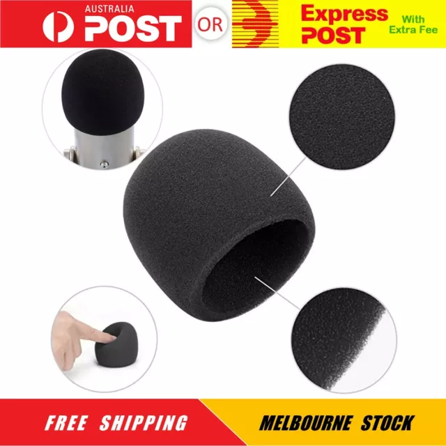 Pop Filter Windscreen Microphone Sponge Foam Cover For Blue Yeti Pro Mic Black