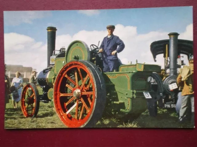 Postcard  Aveling & Porter (Rochester) Tractor Type Engine No 8809 'Flower'