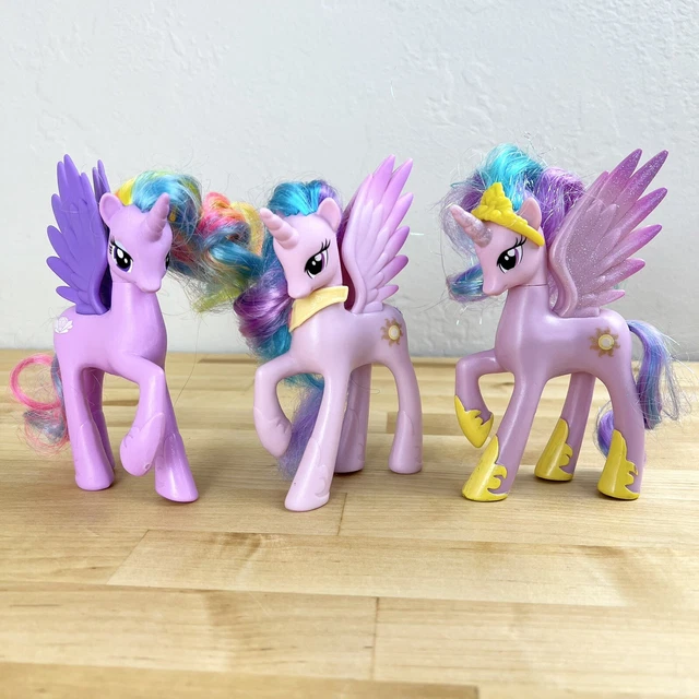 My Little Pony MLP G4 6" Princess Celestia & Sterling Brushable Lot Bundle Crown