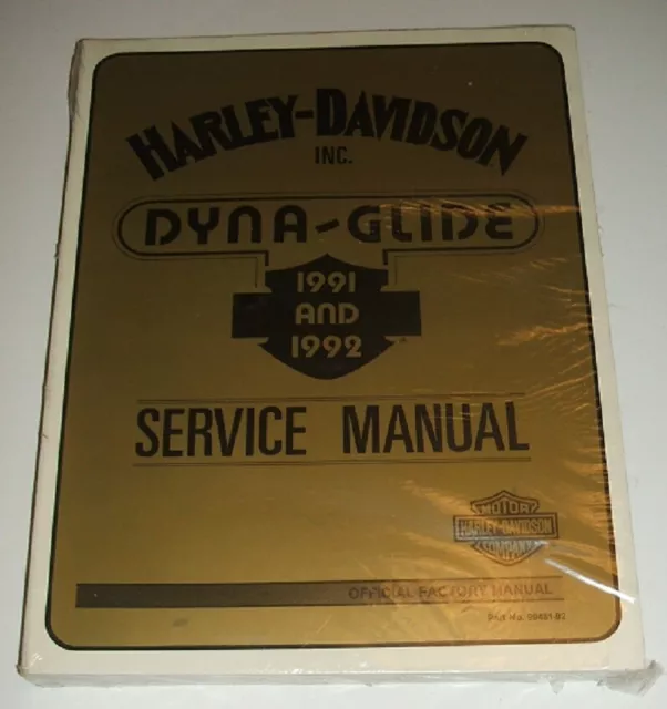 Harley 1991 1992 Dyna Service Manual Sturgis Daytona Super Glide Fxd Fxdb Fxdc