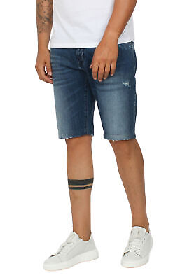 YAANCUNN Pantaloncini di Jeans Vita Elastica Estivi Casuali Bermuda Pantaloni Corti da Ragazzo 