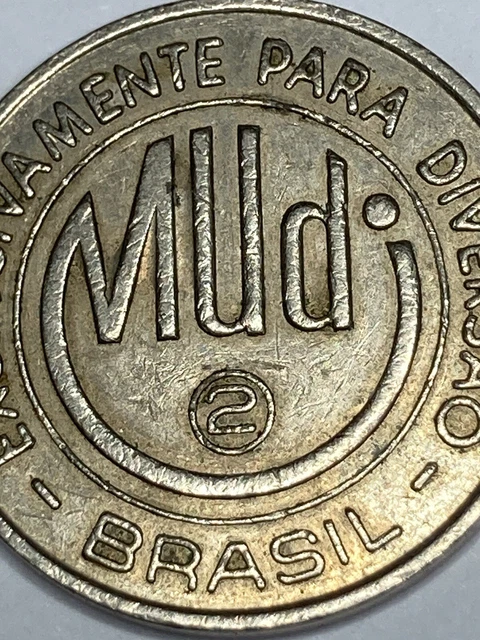 RARE MUDI AMUSEMENT TOKEN BRAZIL EXCLUSIVAMENTE PARA DIVERSAO RIO DE JANEIRO qj1