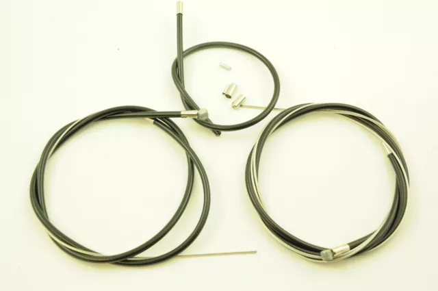 Raleigh Chopper Mk 3 Mark 111 Front And Rear Brake Cable Set New Ready To Fit