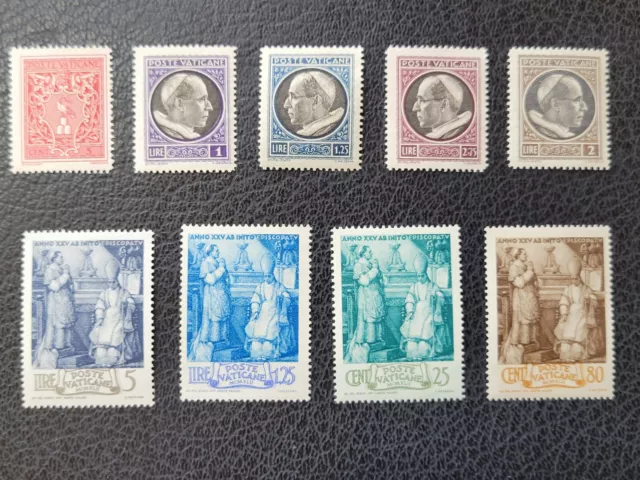 Vatican City #72 / #J12  MNH & MH, Issues of 1940-46, Scott Catalog Value $25.70