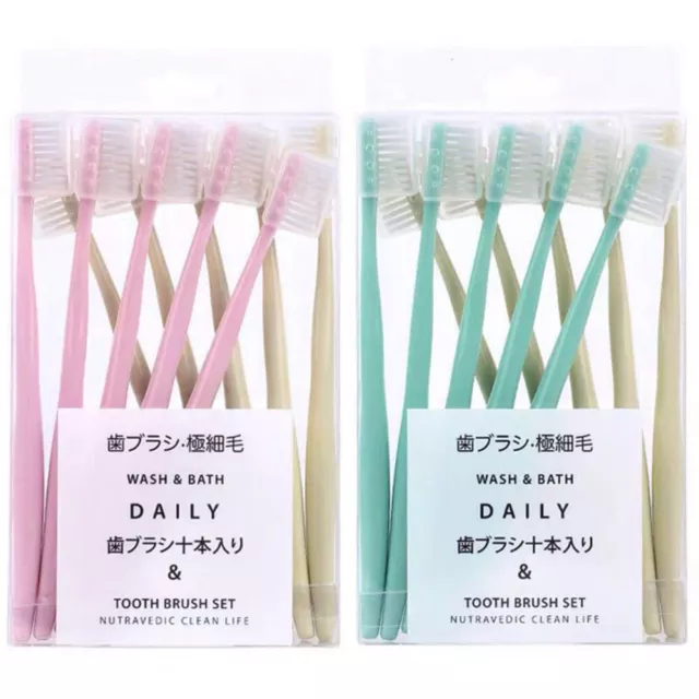 20 Pcs Ultra Toothbrush Small Head Sensitive Degree Clean Travel Baby Manual