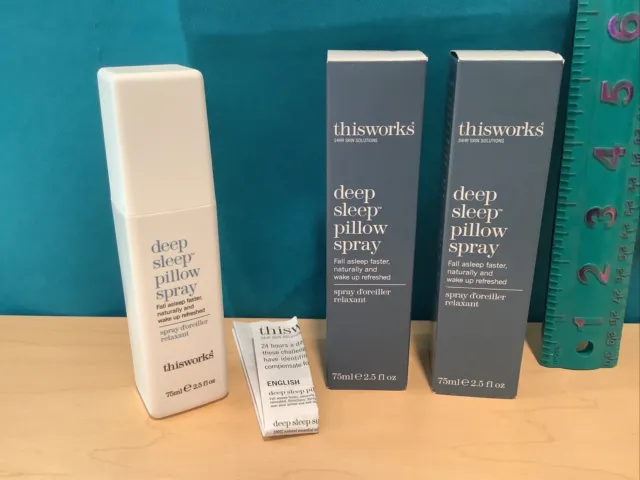 Lot Of 2 Authentic Thisworks Deep Sleep Pillow Spray. 2.5 Oz. Best Price. UK!