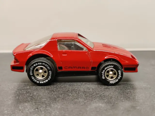 Vintage Darda Motor Toys Red Camaro Z-28 Friction Car Made In China Works!