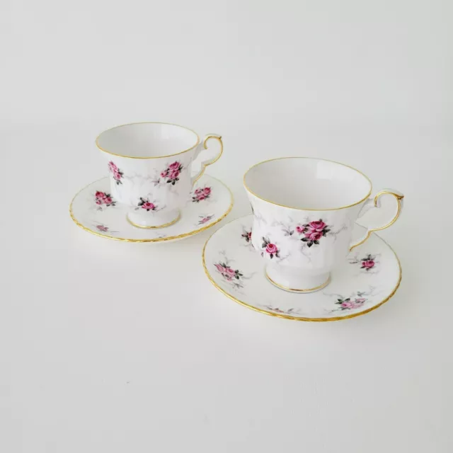 Hammersley Princess House Teacups/Saucers Windsor Rose (2), England, Spode Group 3