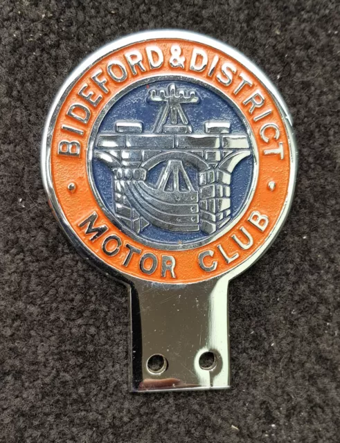 Vintage Bideford & District Motor Club Badge (Brand New Old Stock)