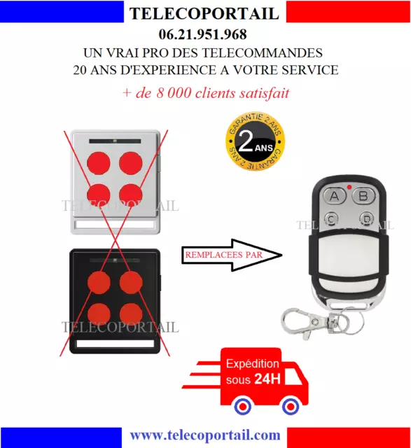 Telecommande Compatible Nice Home Ecco5 Pour Moteur Alto, Aria, Filo, Maestro...